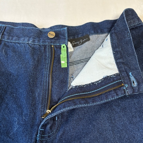 Sean John Denim Collection Blue Jeans Mens 42/28 Baggy Carpenter Style Pants - Picture 3 of 12